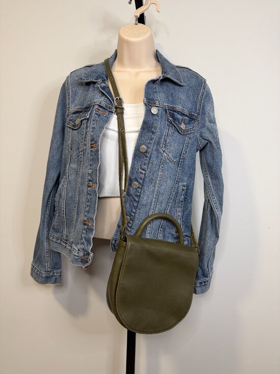 Matt & Nat Handbags - Matt & Nat Green Vegan Leather Crossbody Bag - Size OS